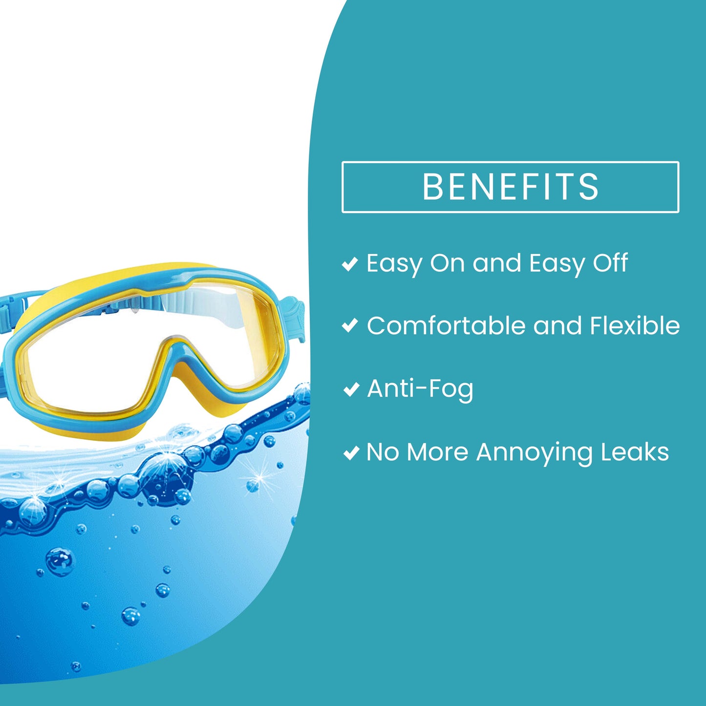 KIDZ EZY CLICK™ Swimming Goggles